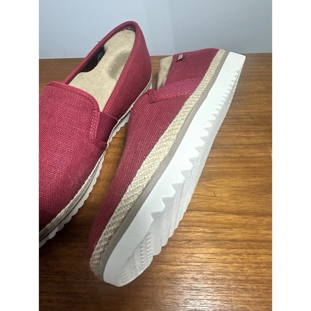 Skechers Bobs Flexpadrille Maroon Espadrille Loafer Shoes Womens Sz 10 New